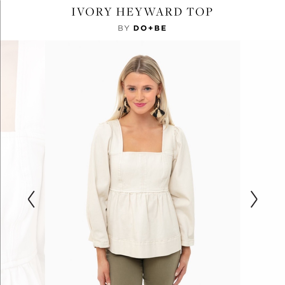 Tuckernuck Ivory Hayward Top by Do+Be